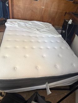 Pillow Top Mattress with Bed Frame