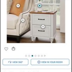 Wampat | End Table Kit With Charging Station NWT