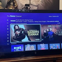 37” Westinghouse TV with Roku Box And Remote 