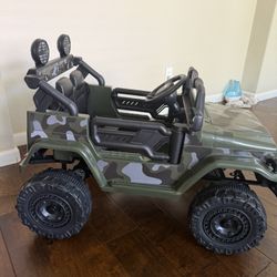 ELEMARA Ride On Car, Bluetooth Ride on Toys for Toddlers, 12V Kids Battery Powered Vehicles w/Remote, 3.5 mph Motorized Off-Road Truck, Electric Car f