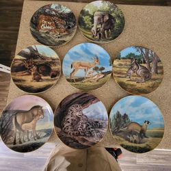 Last of Their Kind: The Endangered Species collection of plates by artist Will Nelson - 1988
