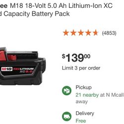Milwaukee Xc 5.0 Battery