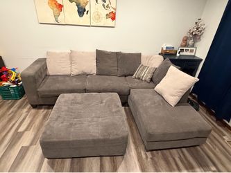 Grey sectional