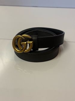 Gucci GG Marmont leather belt with Double G buckle