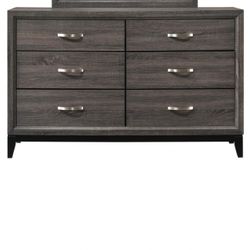 Brand New 59" x 37"H Grey Dresser