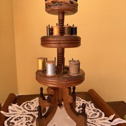 Victorian Eastlake Thread Holder Circa 1870