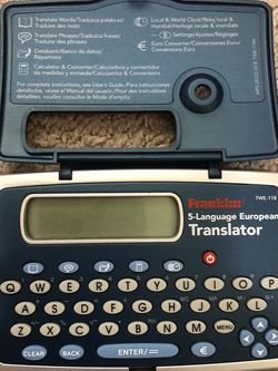 Electronic 5-language Translator