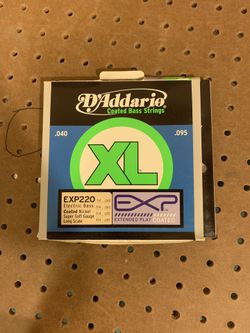 D addario EXP220 40-95 coated bass strings