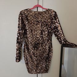 Lac Bleu Dragon Scale mini dress