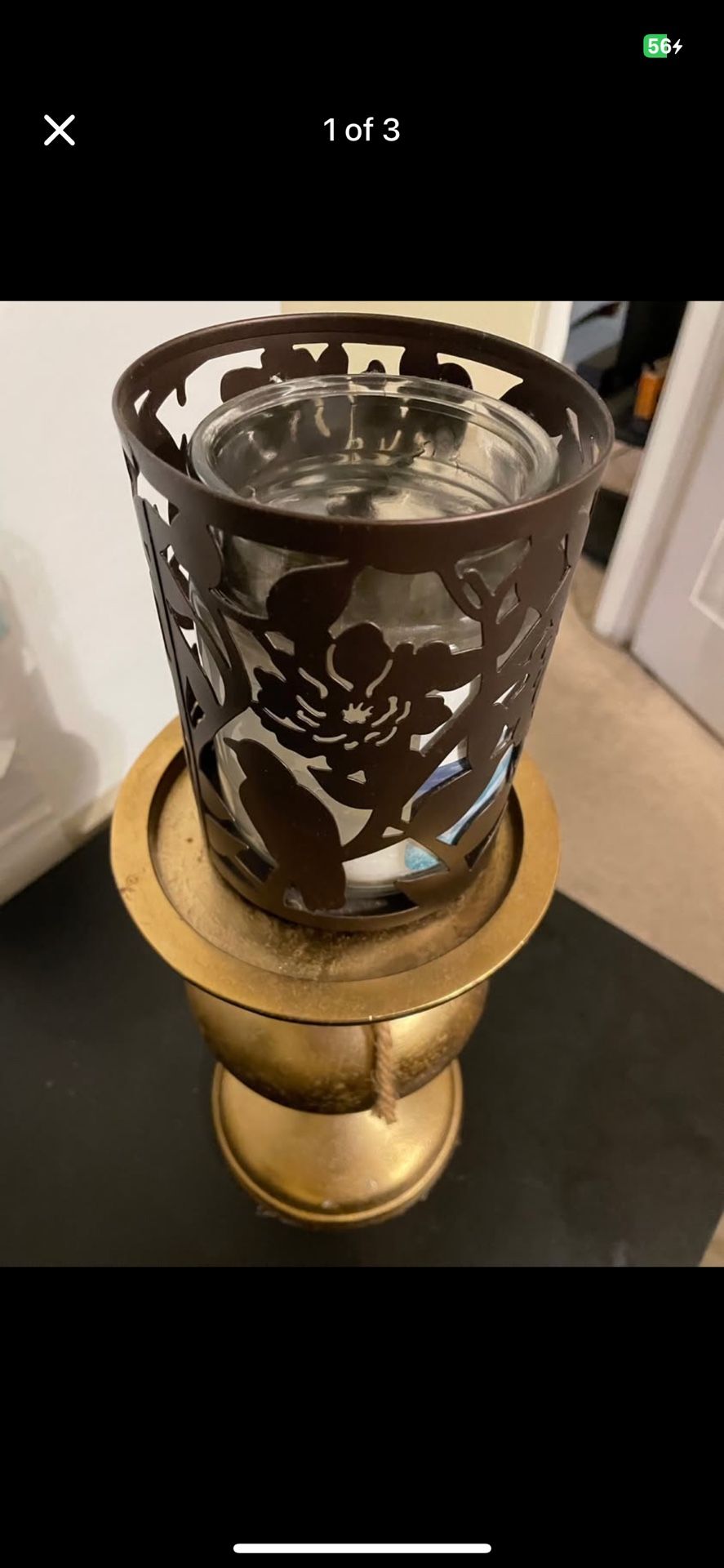Brass Candle Stand/Support