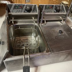 Mini Commercial 2 Burner Deep fryer 