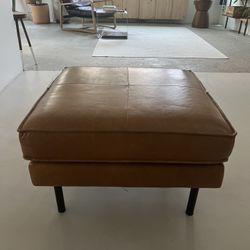 Leather  Ottoman — West Elm 