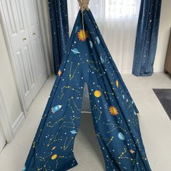 Asweets Kids Teepee Tent Children Play Tent Indoor Outdoor Play Tent Cotton Tent for Girls and Boys Kids Teepee (Starry Sky Tent)
