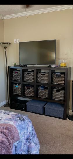 Used indoor storage cabinets with baskets only measurements 47”x59”x13” $50 or best offer