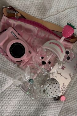 Starbucks Pink Bearista Glass