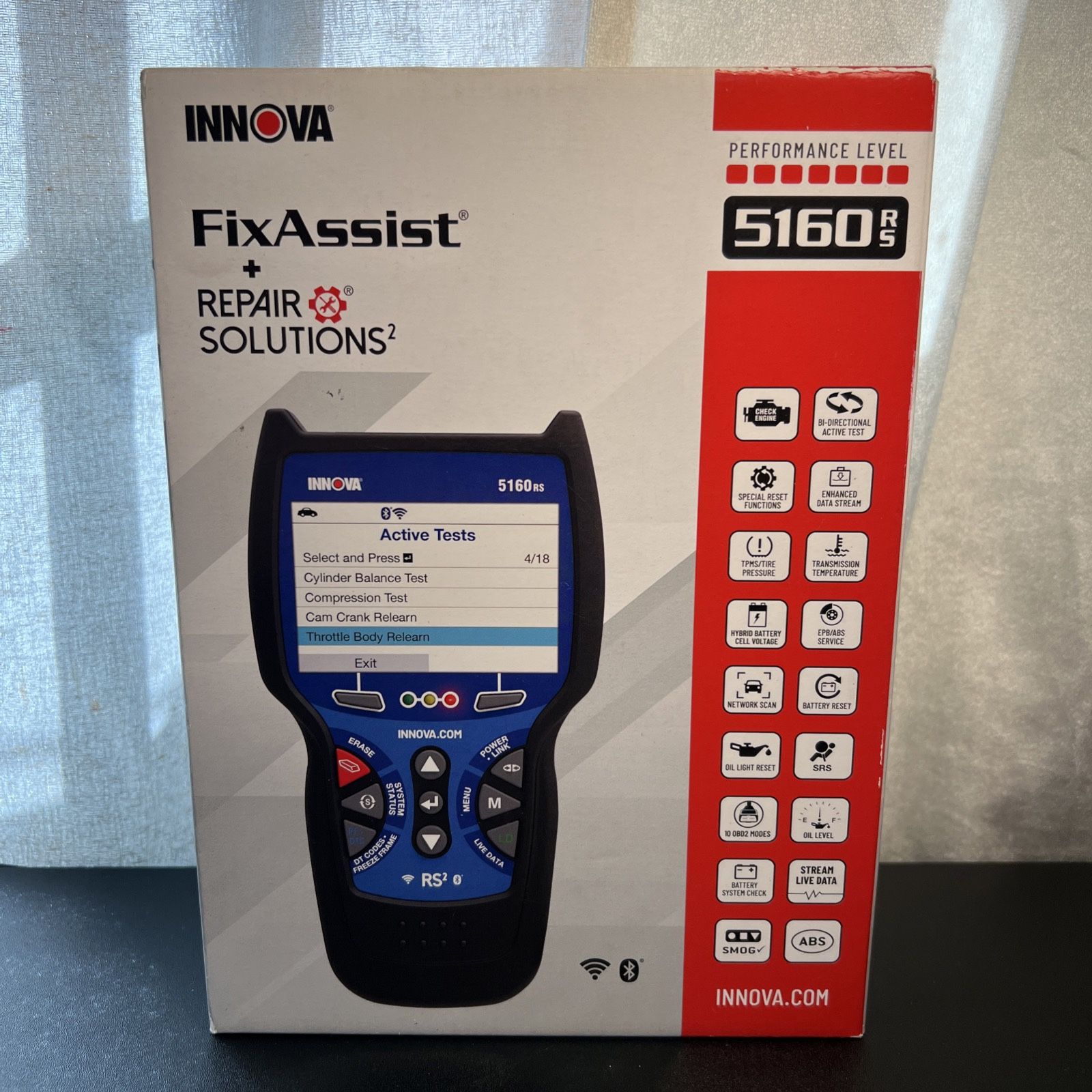 Innova Scan Tool, Advisor Pro, ABS, SRS, OBD2, 5160RS new open box
