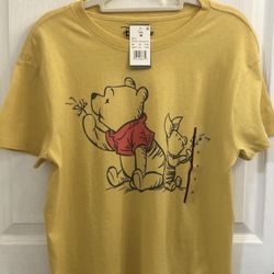 Cute! 💛🍯WINNIE THE POOH & PIGLET 🍯💛Adult T-shirt   