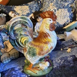 Porcelain Chicken Statues