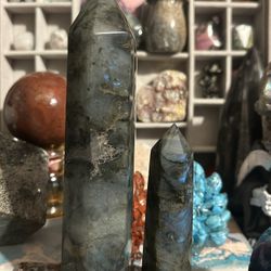 Labradorite Crystals Towers 