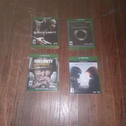 4 Xbox One Games Lot
