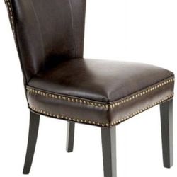 Vegan Leather Accent Chair 