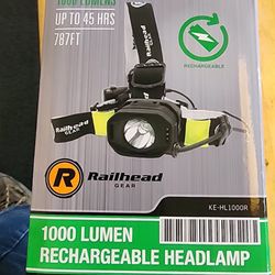 rechargeable head light or head lamp