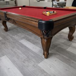 Goldenwest Pool Table 8’ Regulation Size (Free Delivery & Pro Setup) New Felt Any Color / All Accessories Included 