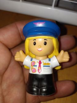 Little people fisher price Barbie pilot figure loose