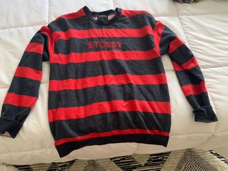Stripe Stussy Crewneck NWOT