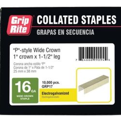 COLLATED STAPLES  1"x1-1/2"