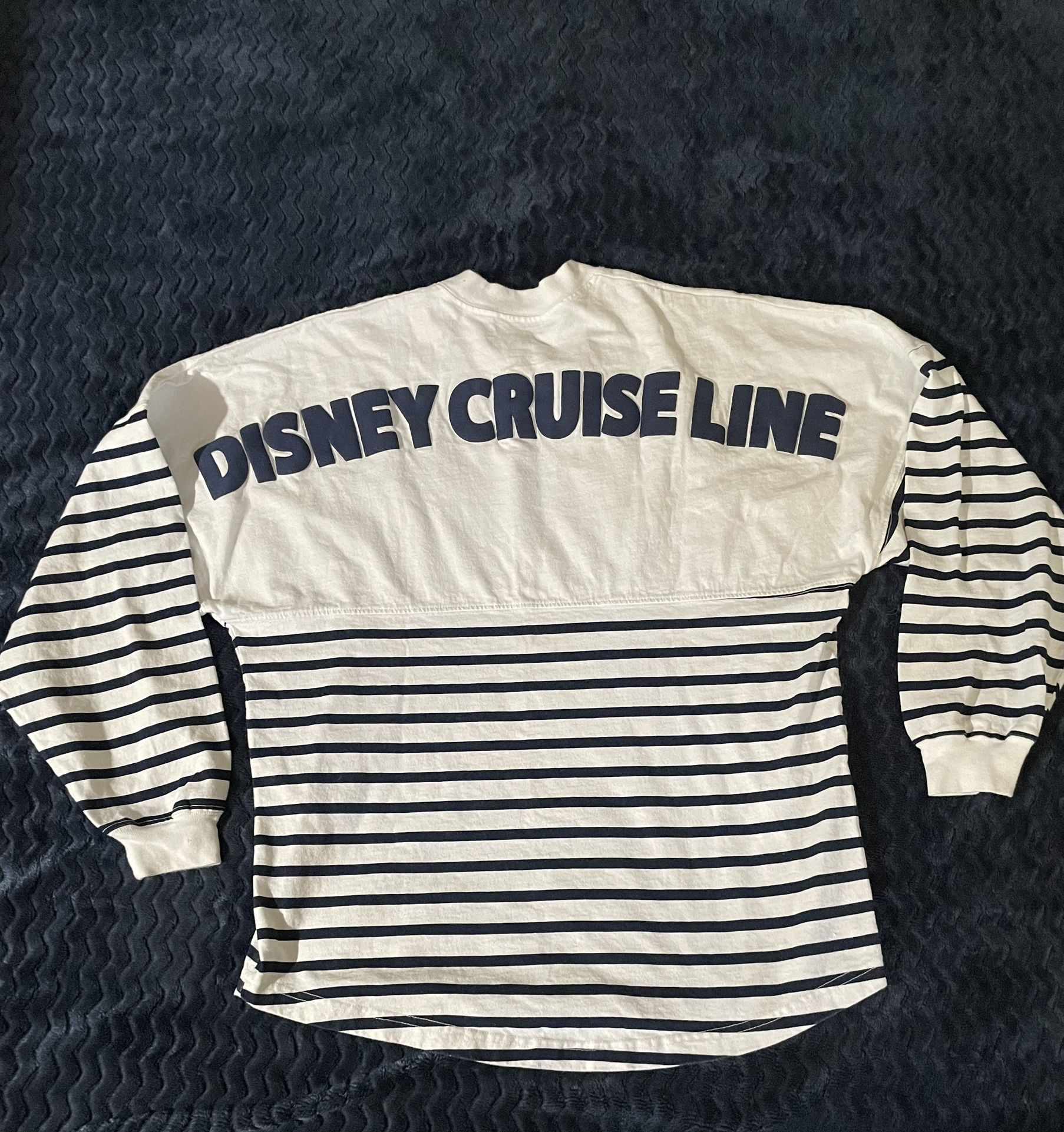Disney Parks Disney Cruise Line Spirit Jersey Small S Blue White Striped