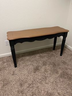 Two-Tone Wood Console Table
