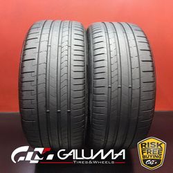 Set of 2 Tires LikeNEW Pirelli P-Zero (PZ4) NA1 255/35ZR20 93Y No Repairs #96268