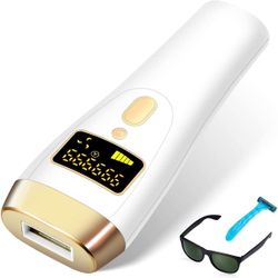 IPL Laser Permanent Hair Removal Device for Women and Men, Painless Best Hair Remover Whole Body Facial Armpits Back Legs Arms Face Bikini Line, 999,9