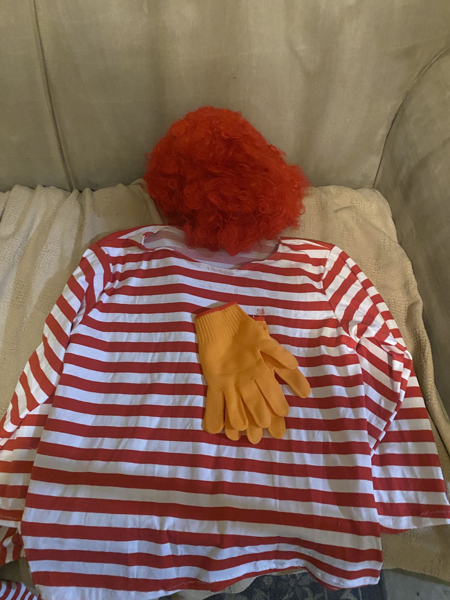 Ronald McDonald Halloween Costume 