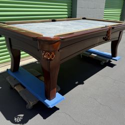 Spencer Marston Pool Table 8’ (Free Delivery & Pro Setup) New Felt Any Color + All Accessories 