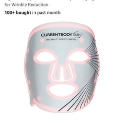 CurrentBody Skin LED Light Therapy Face Mask / includes 6 hydrogel face mask