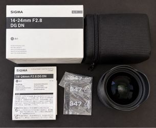 Sigma 14-24mm F2.8 DG DN Art Lens — Pristine — Complete Original Set