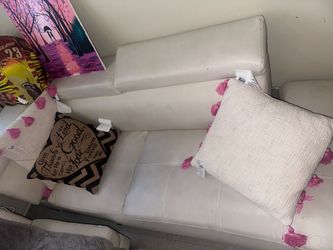 Used white sectional