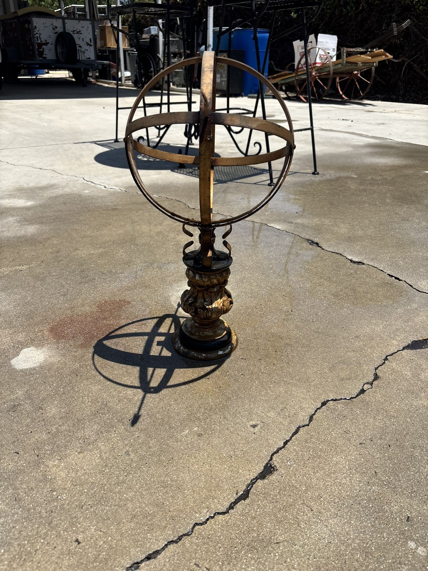 Globe Sundial Armilitary Giltwood