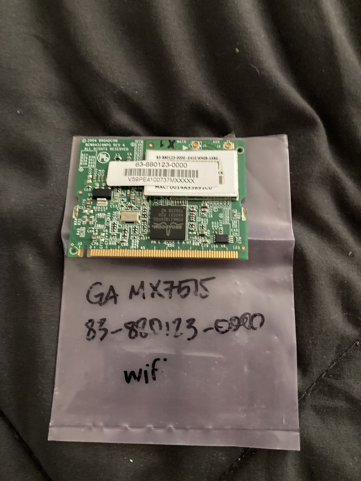 Broadcom WiFi 3 OEM Laptop Network Card