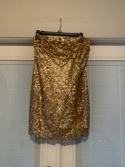 Strapless Sequin Cocktail Dress 