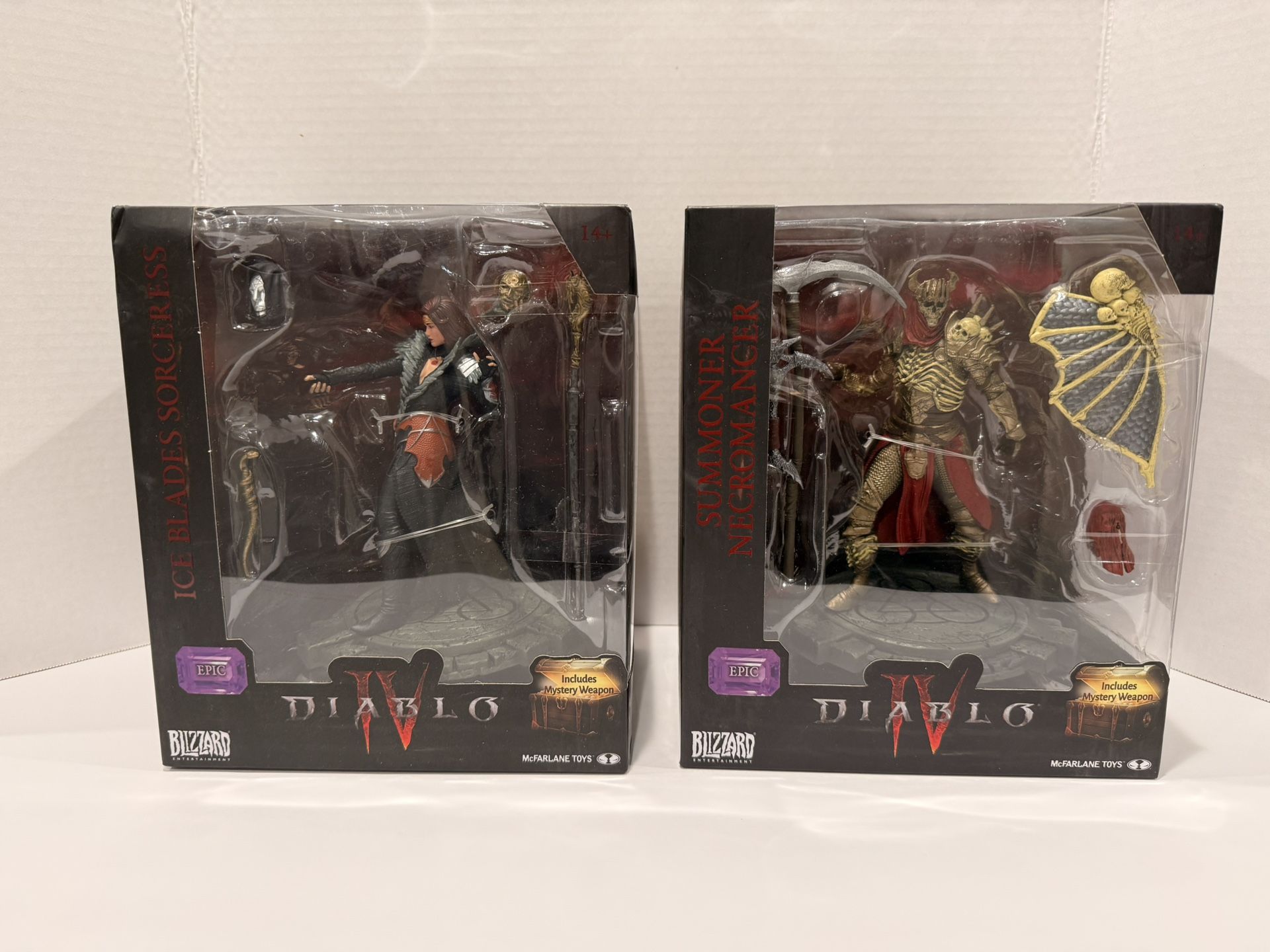 EPIC Diablo IV 4 6" BONE SPIRIT NECROMANCER McFarlane Toys SORCERESS LOT BUNDLE