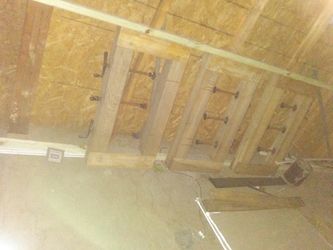 Vinatage working Board benders to make curved railings