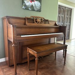 Upright Piano, Kohler And Campbell, Solid Wood