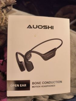 AUOSHI Bone Conduction Headphones with 32GB Built-in Storage, Bluetooth 6.0 Headphones, IPX8 Waterproof Swimming Headphones