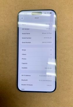 Apple iPhone 15 Plus White Cellphone Phone Touchscreen Display 128 GB Memory Storage PARTS REPAIR Carrier Network 5G LTE iOS Apps Sim Locked