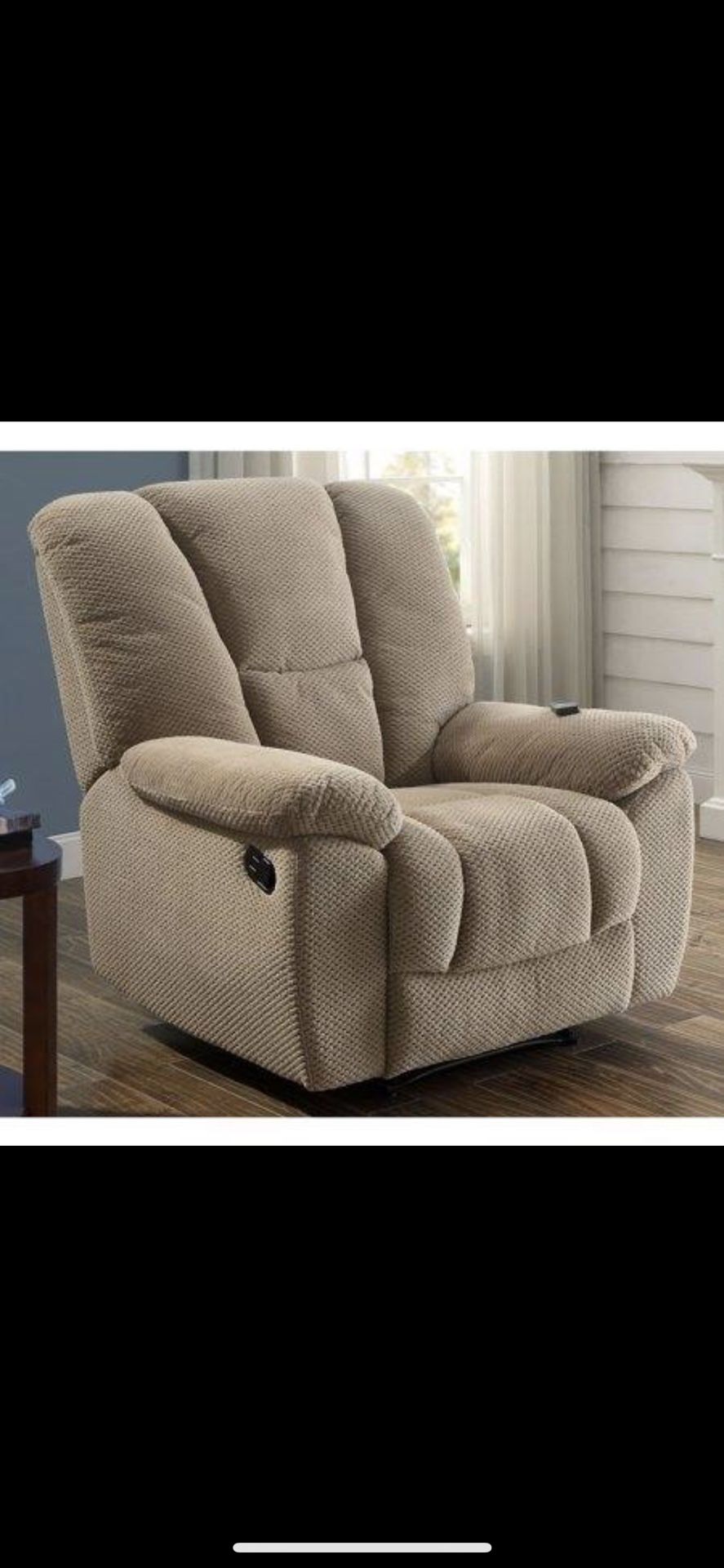 Serta big & tall memory foam massage recliner