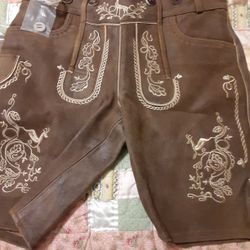 OKTOBERFEST Leather Shorts
