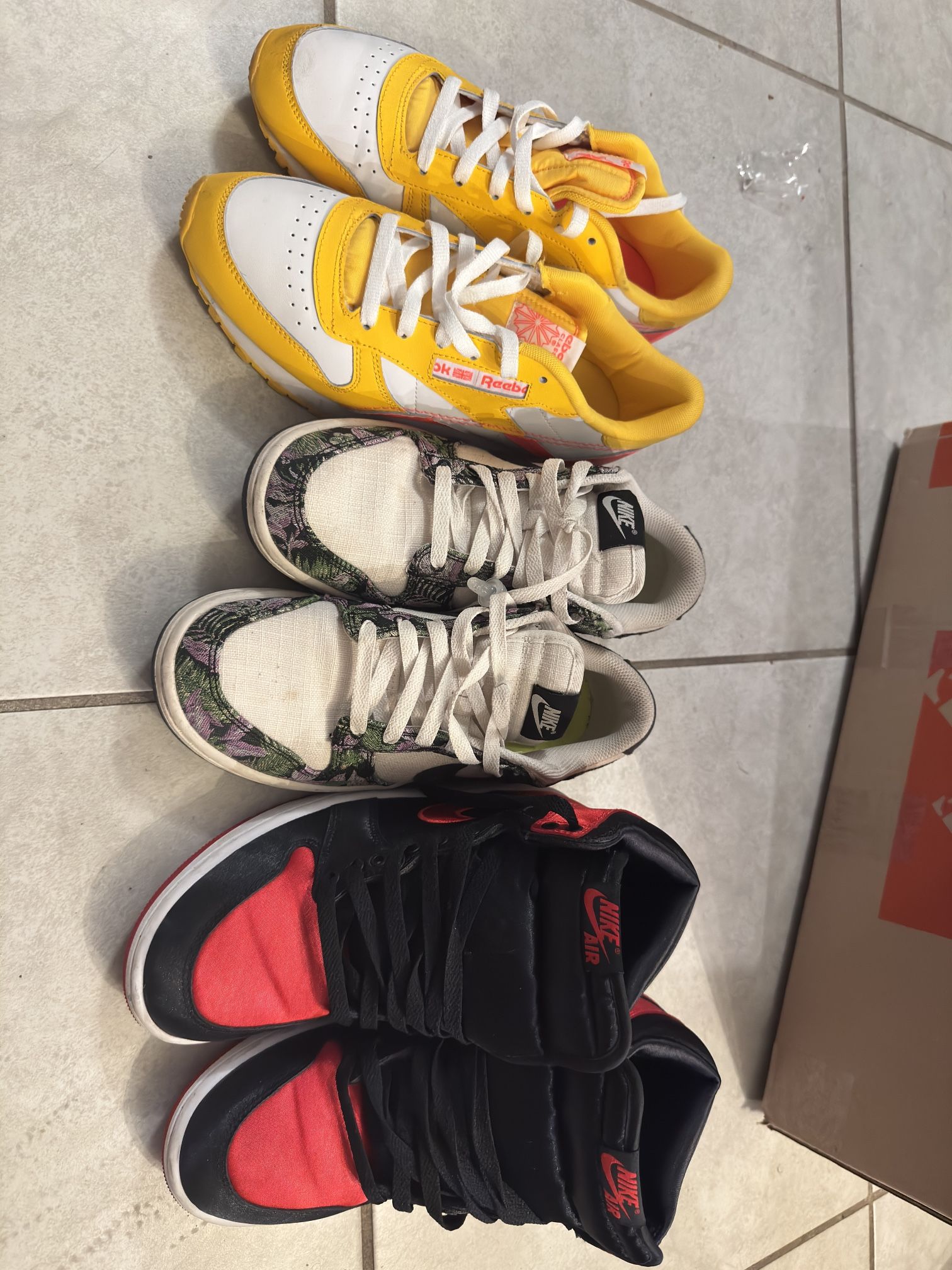 3 Pairs of Sneakers – Nike & Reebok – Size ___ – $75 OBO – Wesley Chapel